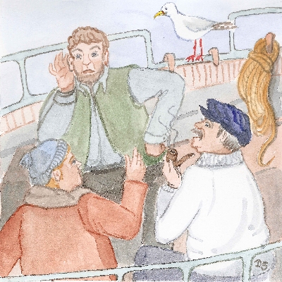 Tauchermeister lauscht